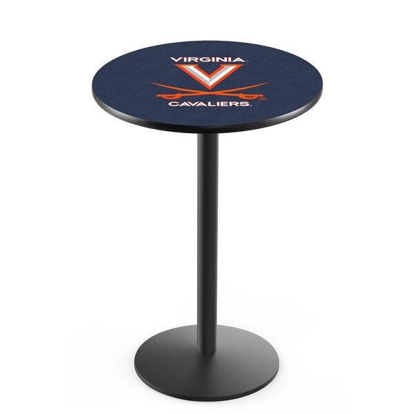 42" Blk Wrinkle Virginia Pub Table